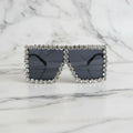 Lovely Crystal Black Sunglasses