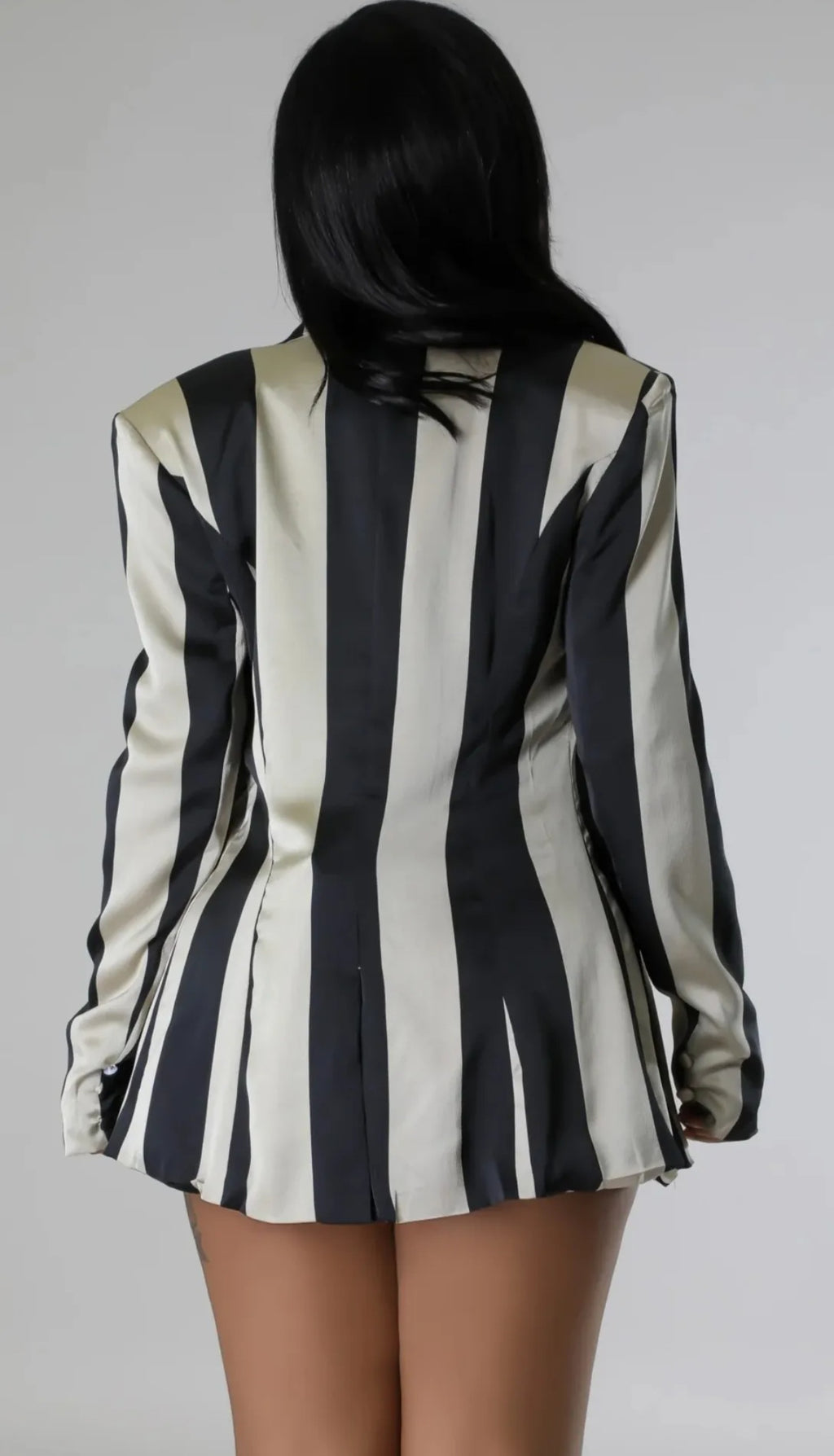 Bold Moves Striped Blazer Short Set
