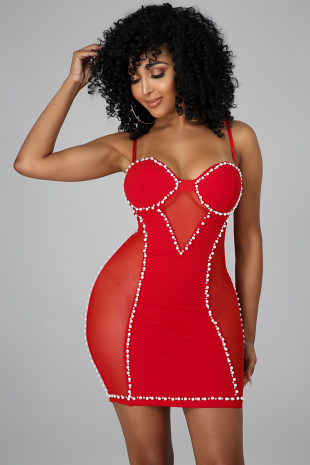 Red Pearl Dress