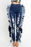 Sassy Dark and Light Blue Jeans